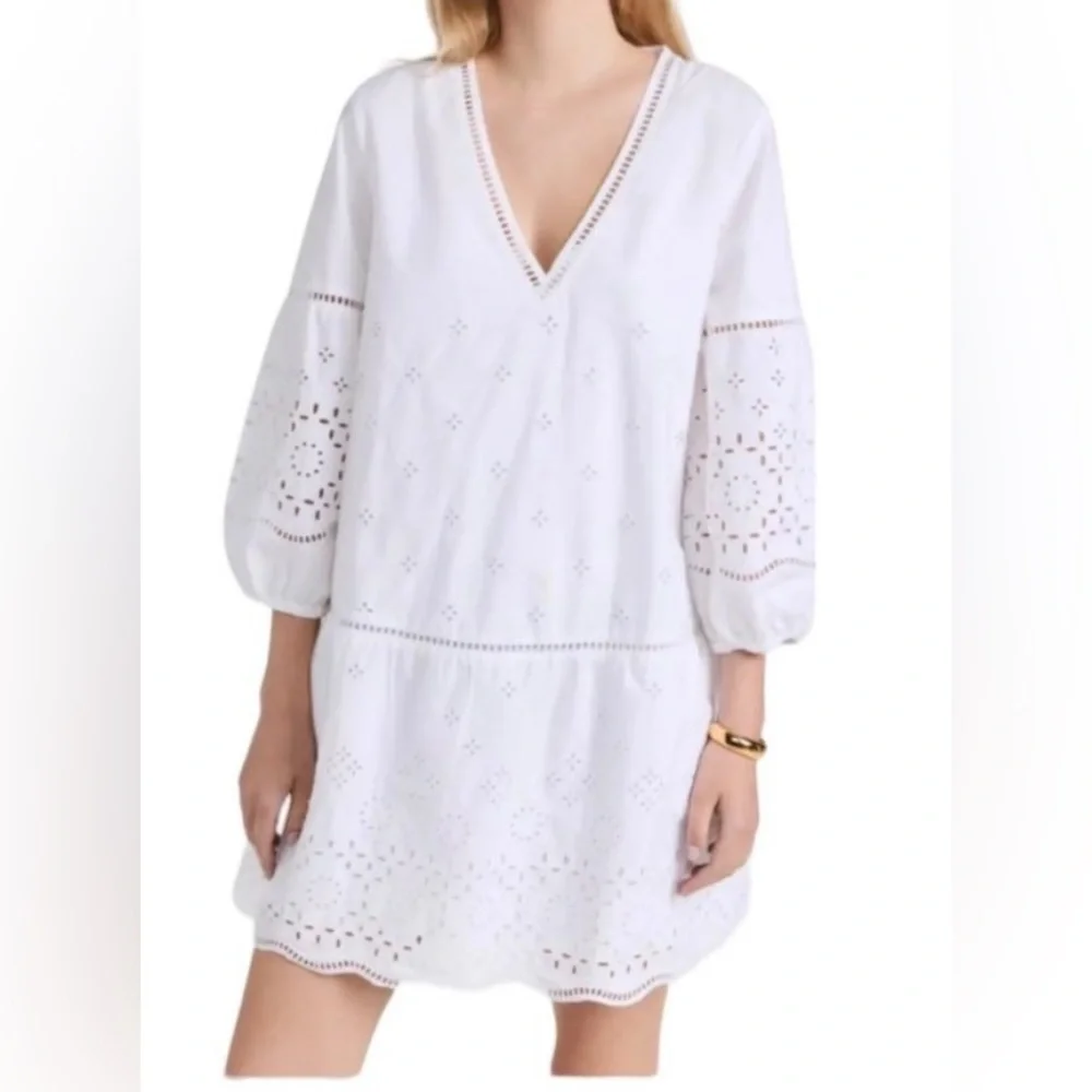 NWT Club Monaco Eyelet Dress - Sz M